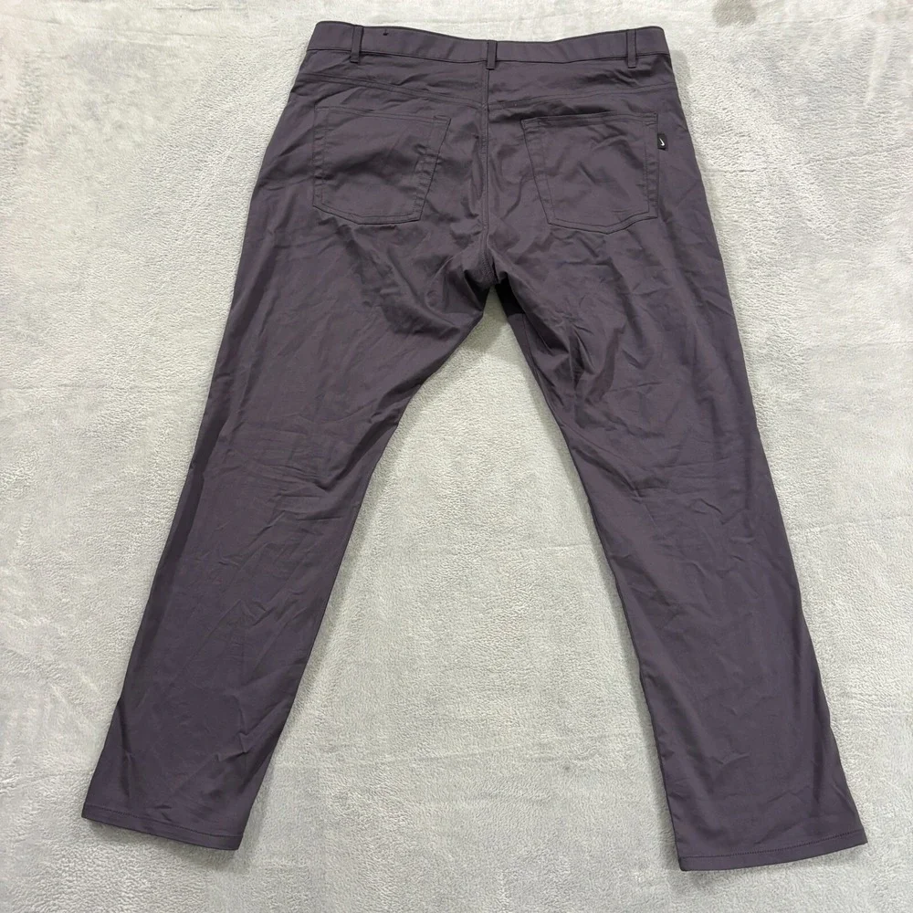 Nike Dri Fit Tech Flat Front Golf Pants 38x30 Performance Dark Purple‎ Athletic